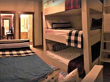bunk room of townhome in crested butte